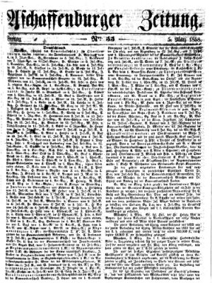 Aschaffenburger Zeitung Freitag 5. März 1858