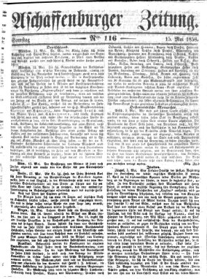 Aschaffenburger Zeitung Samstag 15. Mai 1858