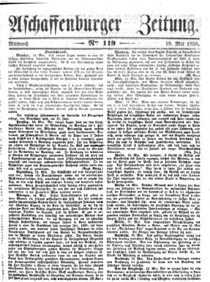 Aschaffenburger Zeitung Mittwoch 19. Mai 1858