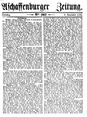 Aschaffenburger Zeitung Dienstag 9. November 1858