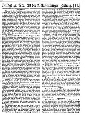 Aschaffenburger Zeitung Montag 24. Januar 1859