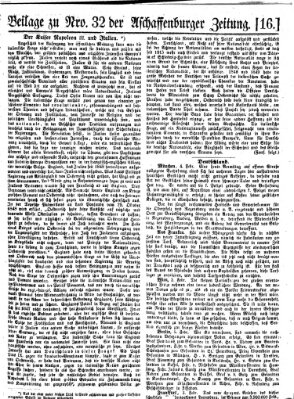 Aschaffenburger Zeitung Montag 7. Februar 1859