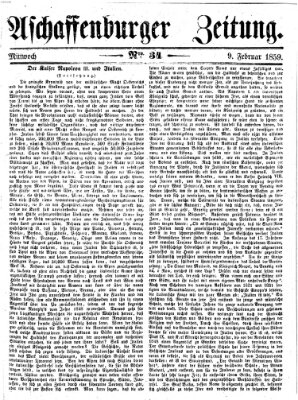 Aschaffenburger Zeitung Mittwoch 9. Februar 1859