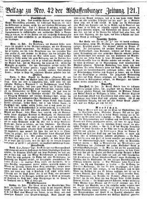 Aschaffenburger Zeitung Freitag 18. Februar 1859