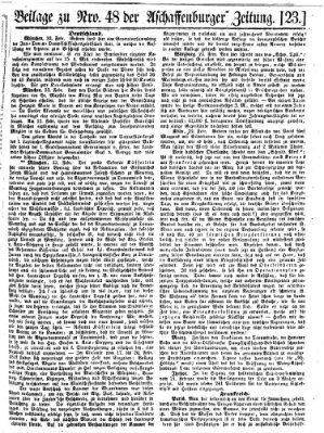 Aschaffenburger Zeitung Freitag 25. Februar 1859