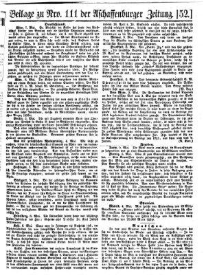 Aschaffenburger Zeitung Mittwoch 11. Mai 1859