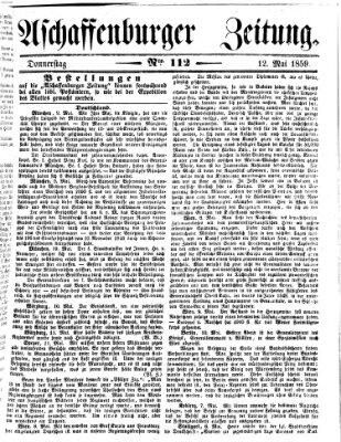 Aschaffenburger Zeitung Donnerstag 12. Mai 1859