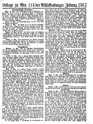 Aschaffenburger Zeitung Samstag 14. Mai 1859