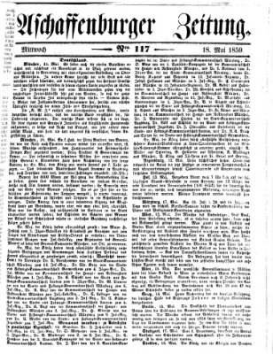 Aschaffenburger Zeitung Mittwoch 18. Mai 1859