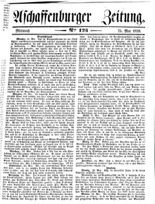 Aschaffenburger Zeitung Mittwoch 25. Mai 1859