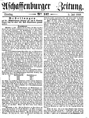 Aschaffenburger Zeitung Dienstag 5. Juli 1859