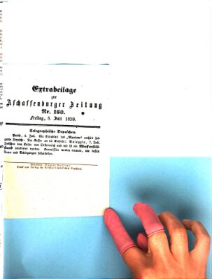 Aschaffenburger Zeitung Freitag 8. Juli 1859