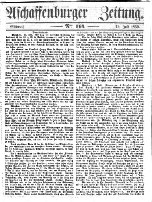 Aschaffenburger Zeitung Mittwoch 13. Juli 1859