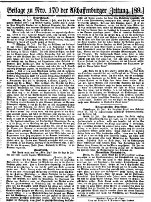 Aschaffenburger Zeitung Mittwoch 20. Juli 1859