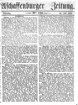 Aschaffenburger Zeitung Dienstag 26. Juli 1859