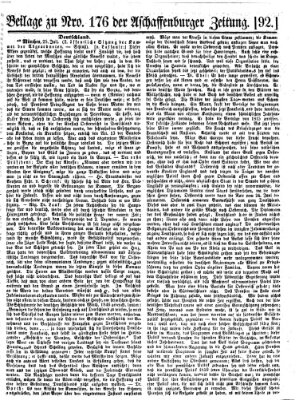 Aschaffenburger Zeitung Mittwoch 27. Juli 1859