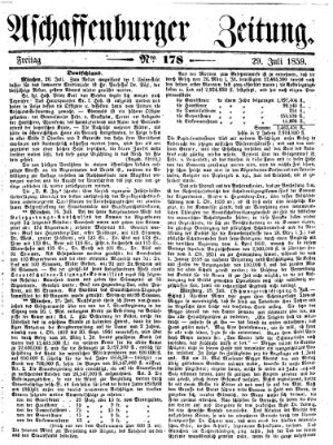 Aschaffenburger Zeitung Freitag 29. Juli 1859