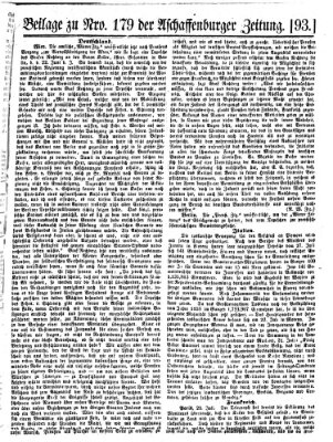 Aschaffenburger Zeitung Samstag 30. Juli 1859