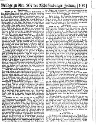 Aschaffenburger Zeitung Donnerstag 1. September 1859