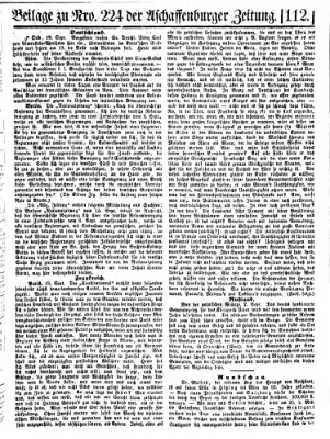 Aschaffenburger Zeitung Mittwoch 21. September 1859