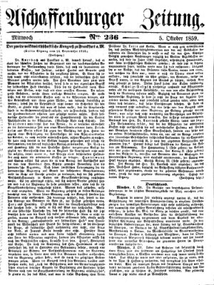 Aschaffenburger Zeitung Mittwoch 5. Oktober 1859