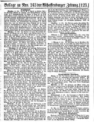 Aschaffenburger Zeitung Donnerstag 13. Oktober 1859