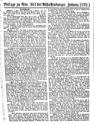 Aschaffenburger Zeitung Samstag 5. November 1859