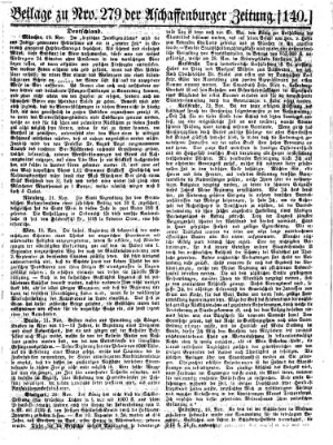 Aschaffenburger Zeitung Donnerstag 24. November 1859