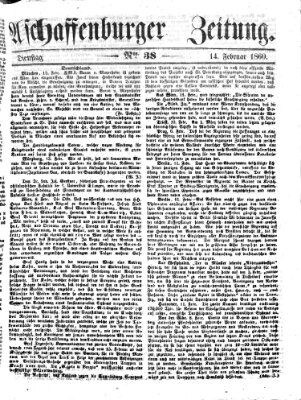 Aschaffenburger Zeitung Dienstag 14. Februar 1860