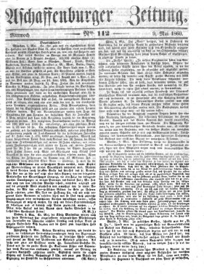 Aschaffenburger Zeitung Mittwoch 9. Mai 1860