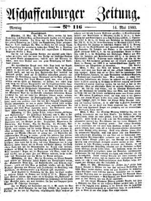 Aschaffenburger Zeitung Montag 14. Mai 1860