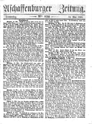 Aschaffenburger Zeitung Donnerstag 24. Mai 1860