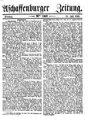 Aschaffenburger Zeitung Dienstag 10. Juli 1860