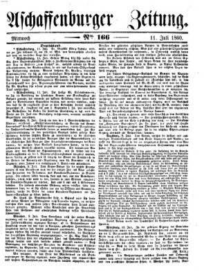 Aschaffenburger Zeitung Mittwoch 11. Juli 1860