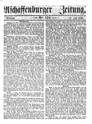 Aschaffenburger Zeitung Mittwoch 18. Juli 1860