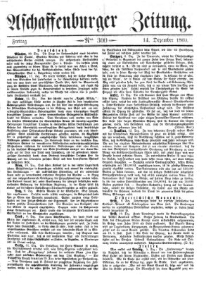 Aschaffenburger Zeitung Freitag 14. Dezember 1860