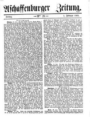 Aschaffenburger Zeitung Freitag 1. Februar 1861