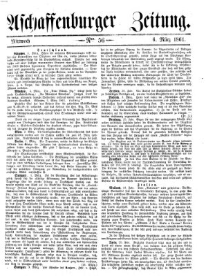 Aschaffenburger Zeitung Mittwoch 6. März 1861