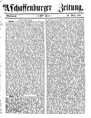 Aschaffenburger Zeitung Mittwoch 20. März 1861