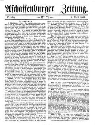 Aschaffenburger Zeitung Dienstag 2. April 1861