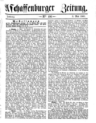 Aschaffenburger Zeitung Freitag 3. Mai 1861