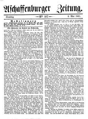 Aschaffenburger Zeitung Samstag 4. Mai 1861