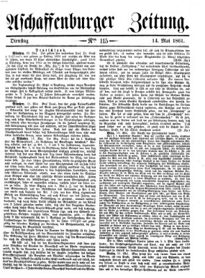 Aschaffenburger Zeitung Dienstag 14. Mai 1861