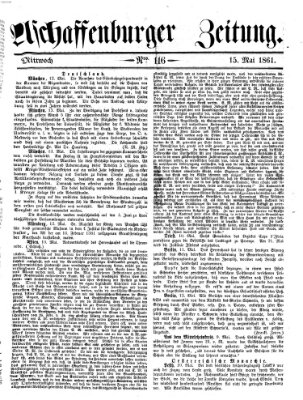 Aschaffenburger Zeitung Mittwoch 15. Mai 1861