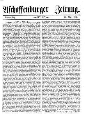 Aschaffenburger Zeitung Donnerstag 16. Mai 1861