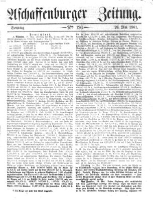 Aschaffenburger Zeitung Sonntag 26. Mai 1861