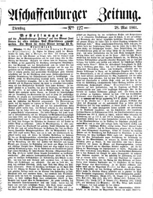 Aschaffenburger Zeitung Dienstag 28. Mai 1861