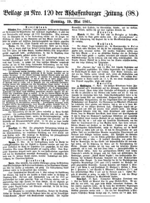 Aschaffenburger Zeitung Sonntag 19. Mai 1861