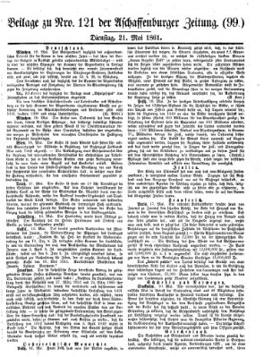 Aschaffenburger Zeitung Dienstag 21. Mai 1861