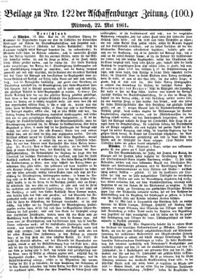 Aschaffenburger Zeitung Mittwoch 22. Mai 1861